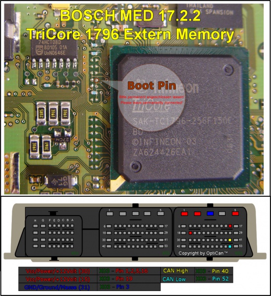 Bosch MED 17.2.2 (Mini) pinout diagram 3